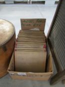 A box of 45rpm EP records - Waltzes, Reels,