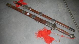 2 Japanese swords with scabbards