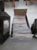 A box of 45 rpm Ep records - 60's, Pop, Rock, Folk,