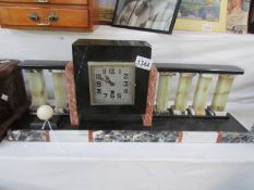 A French marble mantel clock in working order