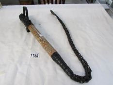 A decorative horse whip