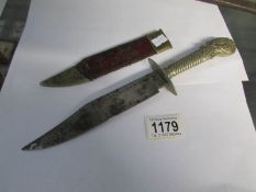 An old dagger with possibly replacement handle