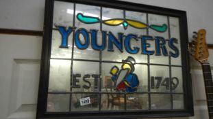 A Younger's advertising mirror