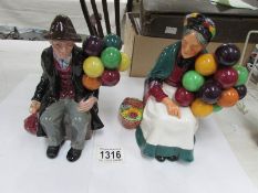 A Royal Doulton Old Balloon seller and old balloon man