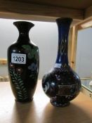 2 early Cloissonne vases