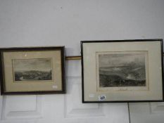 2 framed and glazed engravings of Richmond