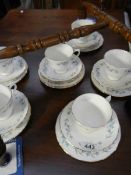 An 18 piece china tea set by Gainsborough