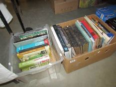 2 boxes of books including cricket,