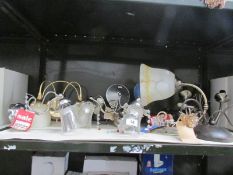 A shelf of new lighting