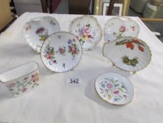 6 pin dishes and a pot including Minton,