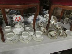 A Sadler Wellington tea set and other items of china including Royal Worcester