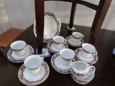 A 21 piece Czechoslovakian tea set