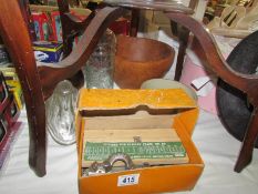 A Stanley plane and a mixed lot of pottery and glass