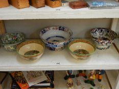 3 circa 19th century china bowls - Amhurst Japan Ironstone,