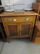 An oak cupboard