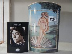 A Goebel vase depicting Sandro Botticelli painting 'La Nasita Di Venere' Limited edition 477 / 3000