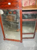 An old inlaid mirror and others