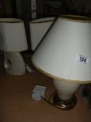 A quantity of table lamps