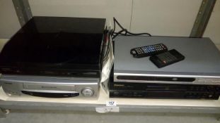 A Pioneer compact disc recorder, a Hyundi DVD player,