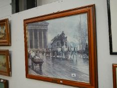 A large picture of Place de Madeleine by Paul Fischer 1860-1934