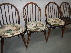 A set of 4 Ercol chairs