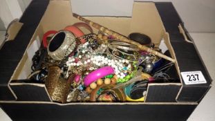 A box of costume jewellery