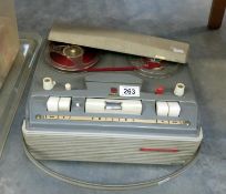 A Philips reel to reel tape recorder