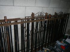 A quantity of iron railings