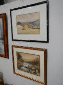 2 original watercolours one signed H Halmed ?