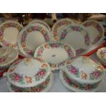 A collection of Wedgwood dinner plates and tureens
