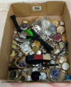 A quantity of ladies & gents wristwatches