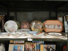 A large quantity of collectors plates