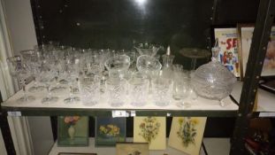 A large quantity of glasses etc.