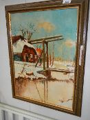 A large picture of a winter scene