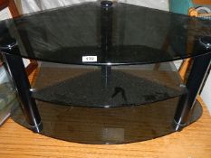 A black TV table