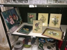 A quantity of framed & glazed still life prints etc.