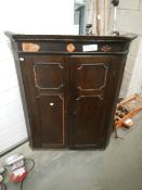 An old Victorian corner cupboard A/F