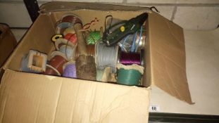 A quantity of wire & cable etc