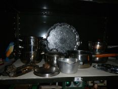 A quantity of silver plate and kitchenware