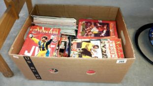A large collection of Arsenal F.C. programmes including F.