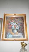 A floral study in gilt frame