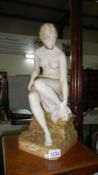 A Royal Dux figurine a/f