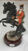 A Royal Doulton limited edition Dick Turpin figure with certificate