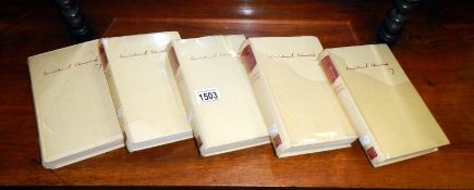 Volumes 1 - 5 'The second World War' by Winston Churchill published by The Reprint Society