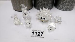 6 Swarovski animal figures in original boxes