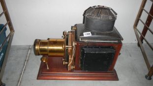 A magic lantern projector