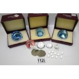 3 unusual Swarovski souvenir paperweights & other swarovski crystal