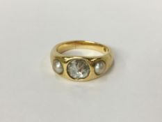 A 1.25 carat solitaire old cut diamond 18ct gold ring size L
