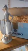 A Lladro figure of Girl with Goose in original box