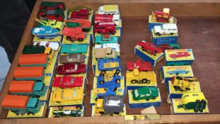 40 Lesney Matchbox Series die-cast models 33 mint in box (40 in total)